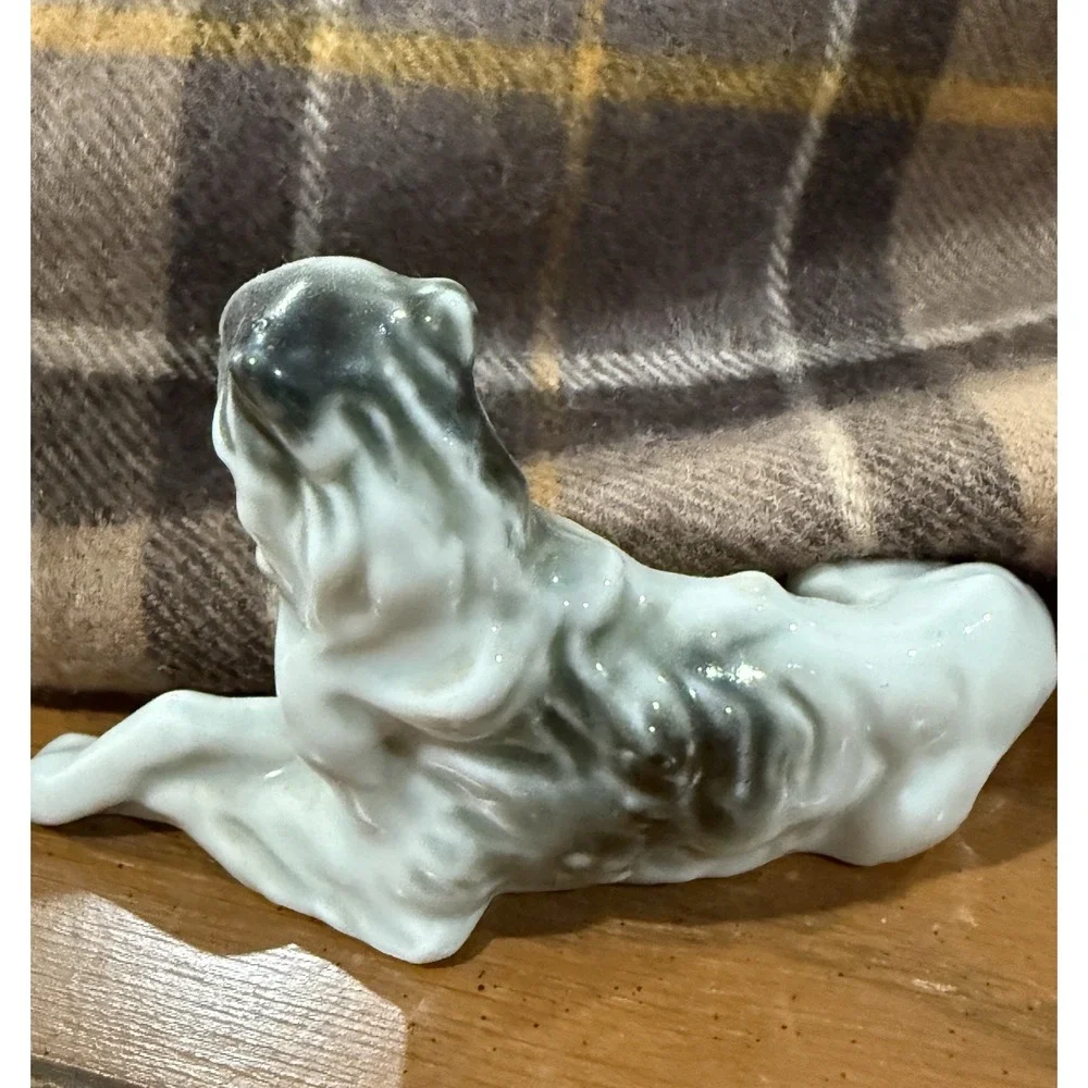 Russian Borzoi Wolfhound Ceramic figurine, Vintage, Japan, Great Condition